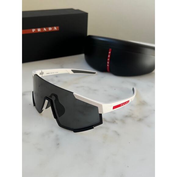 NEW Prada Sport PS04WS Sunglasses in White - Picture 5 of 8